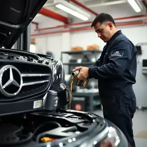 Mercedes-Benz C-Class オイル交換