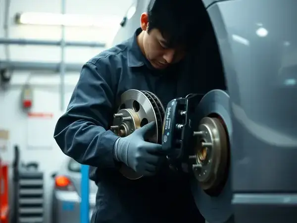 ブレーキ修理作業
