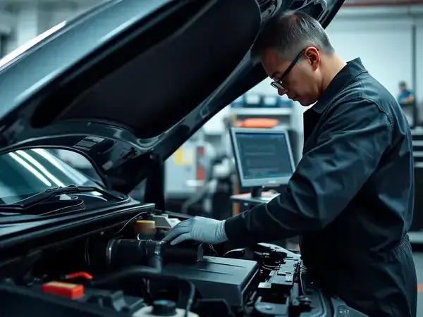 エンジン修理作業